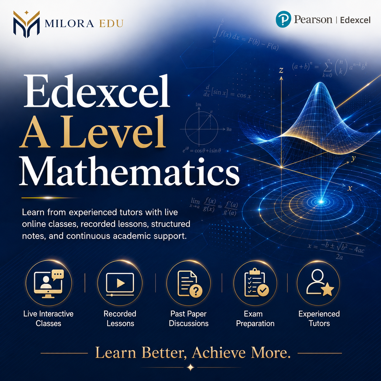 Edexcel A2 Level Mathematics course