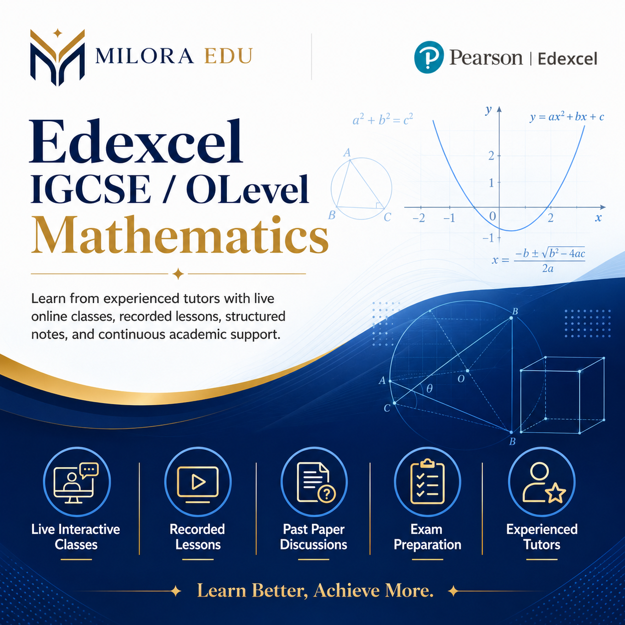Edexcel IGCSE / O Level Mathematics course