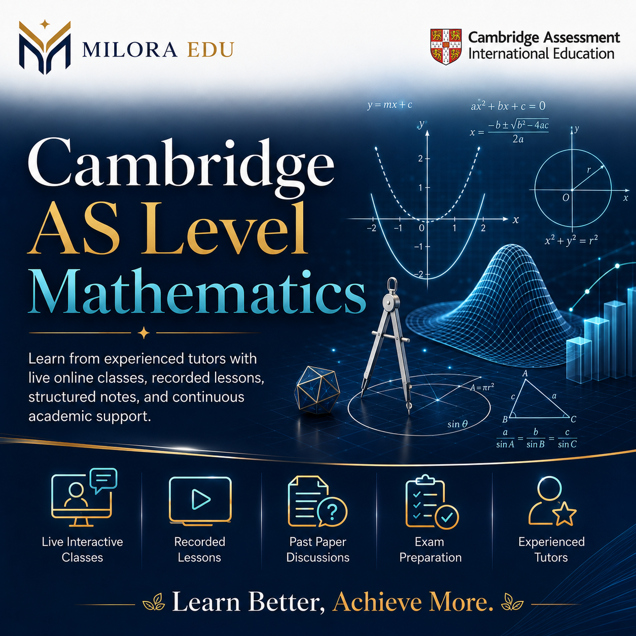 Cambridge AS Level Mathematics course