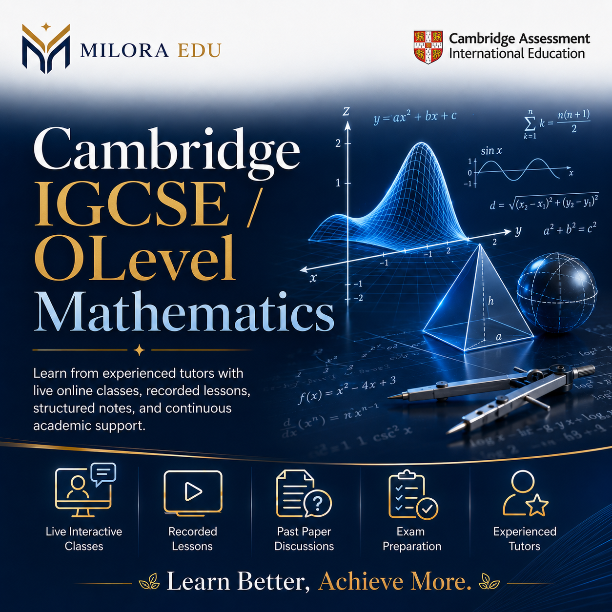 Cambridge IGCSE / O Level Mathematics course
