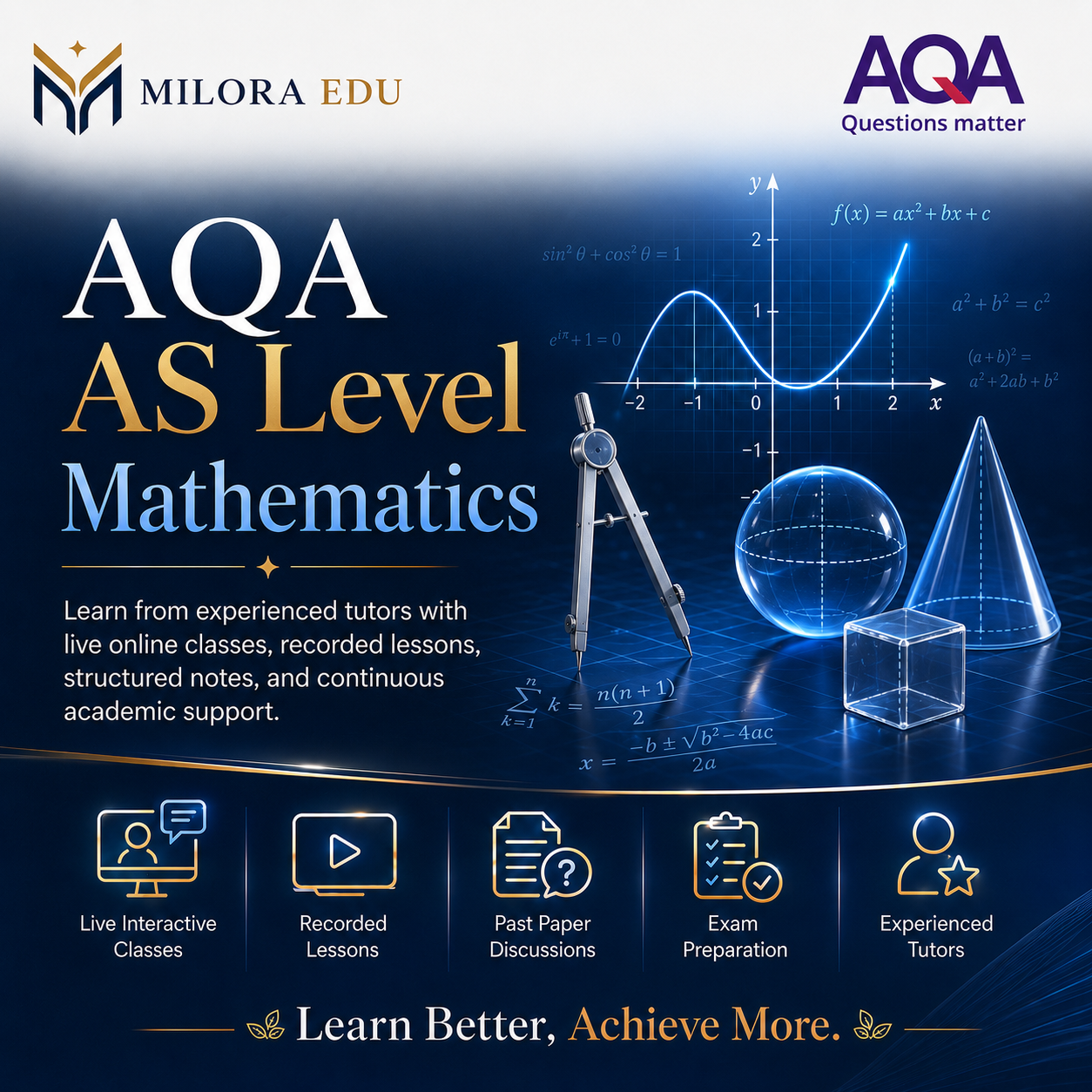 AQA AS Level Mathematics course