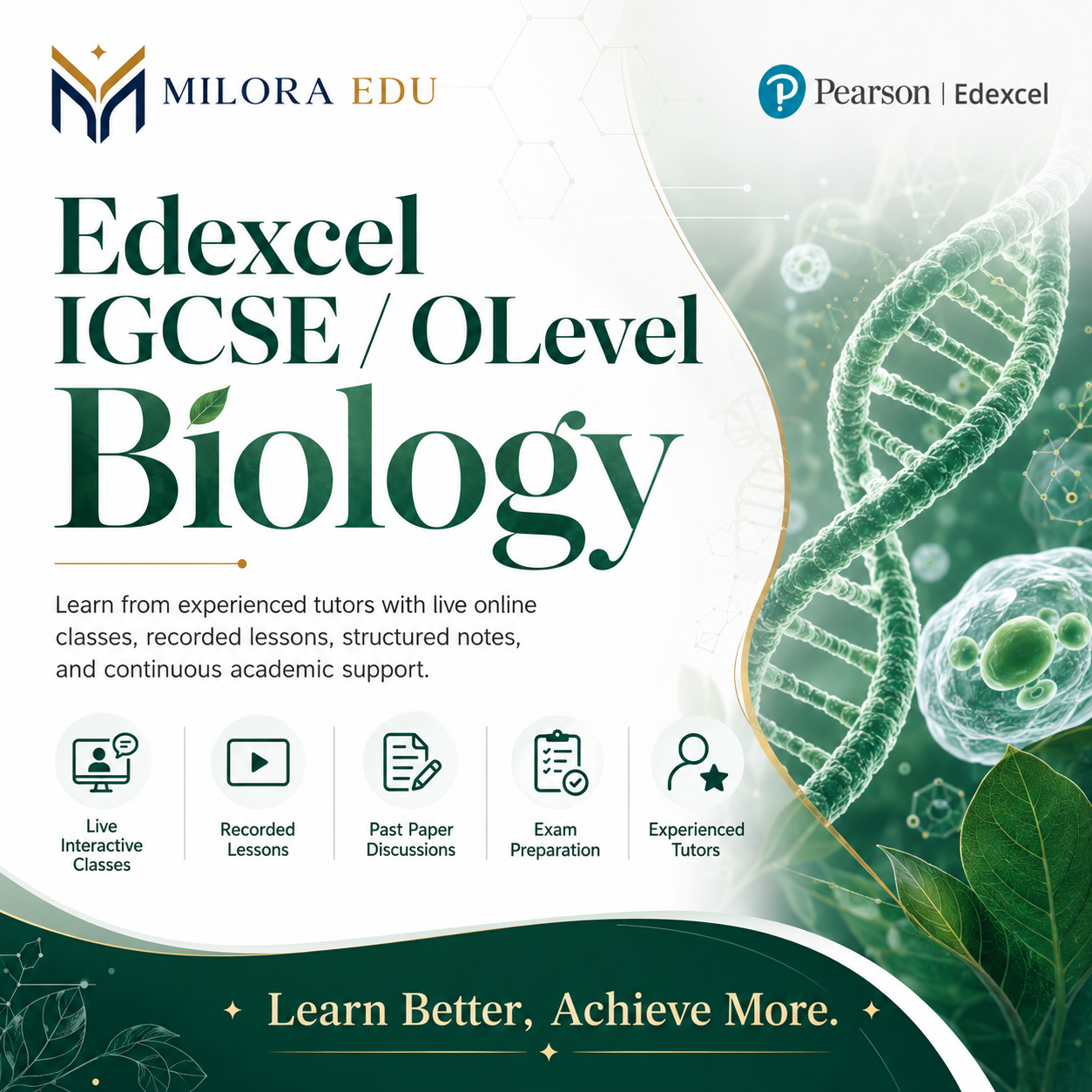 Edexcel IGCSE / O Level Biology course