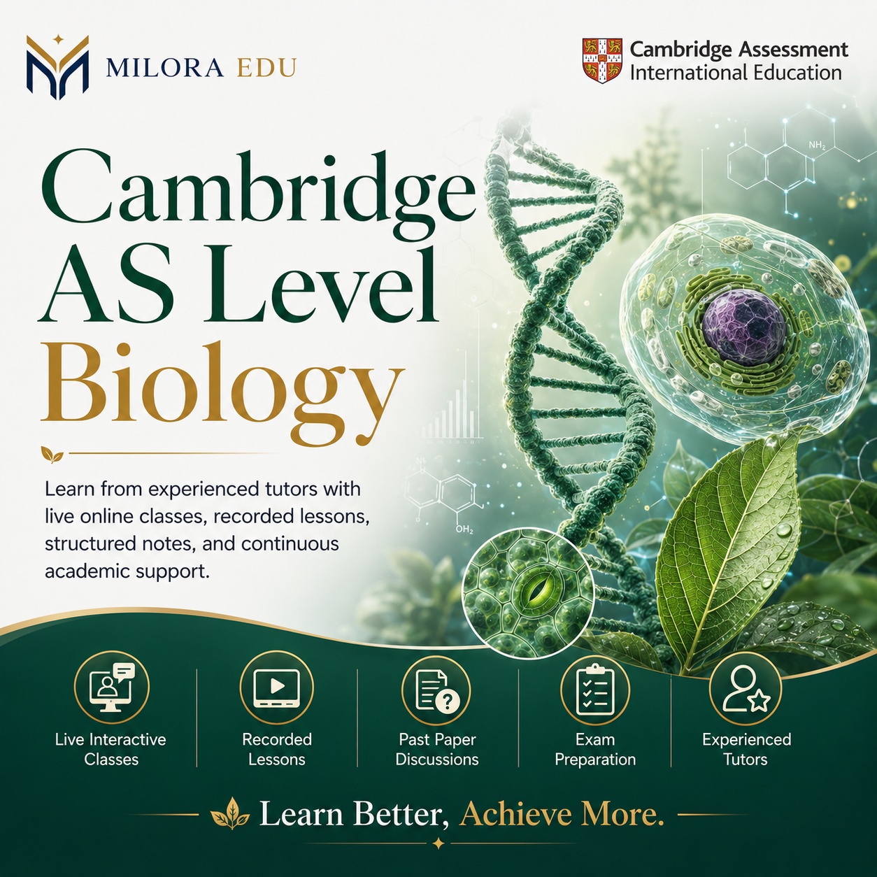 Cambridge AS Level Biology course