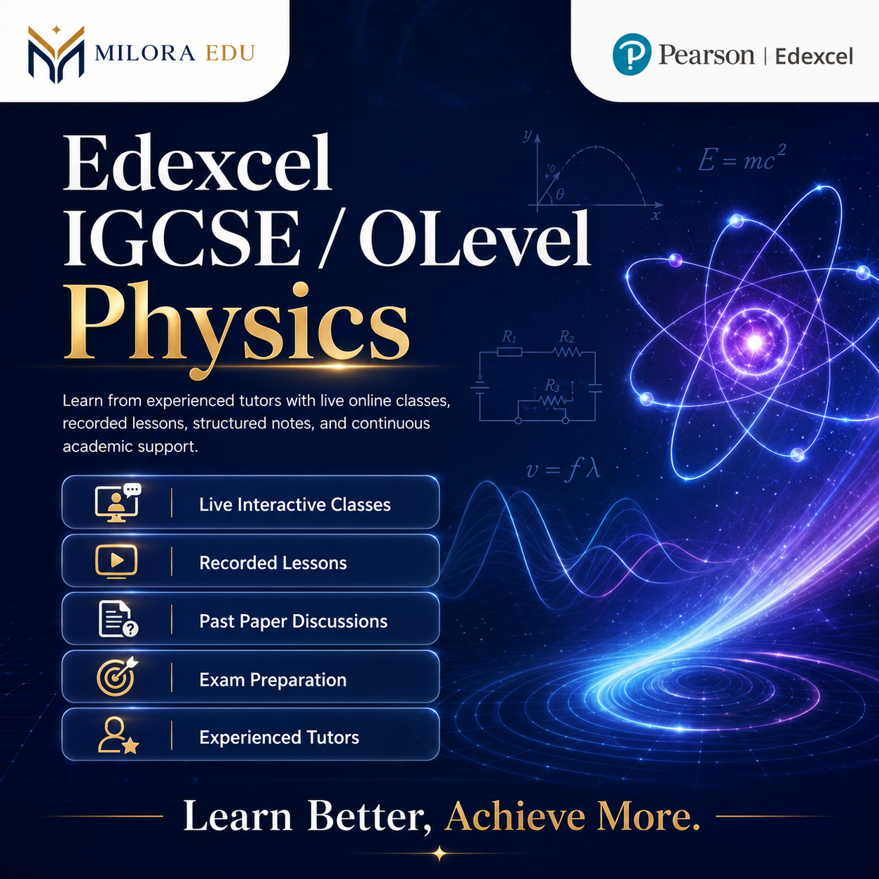 Edexcel IGCSE / O Level Physics course