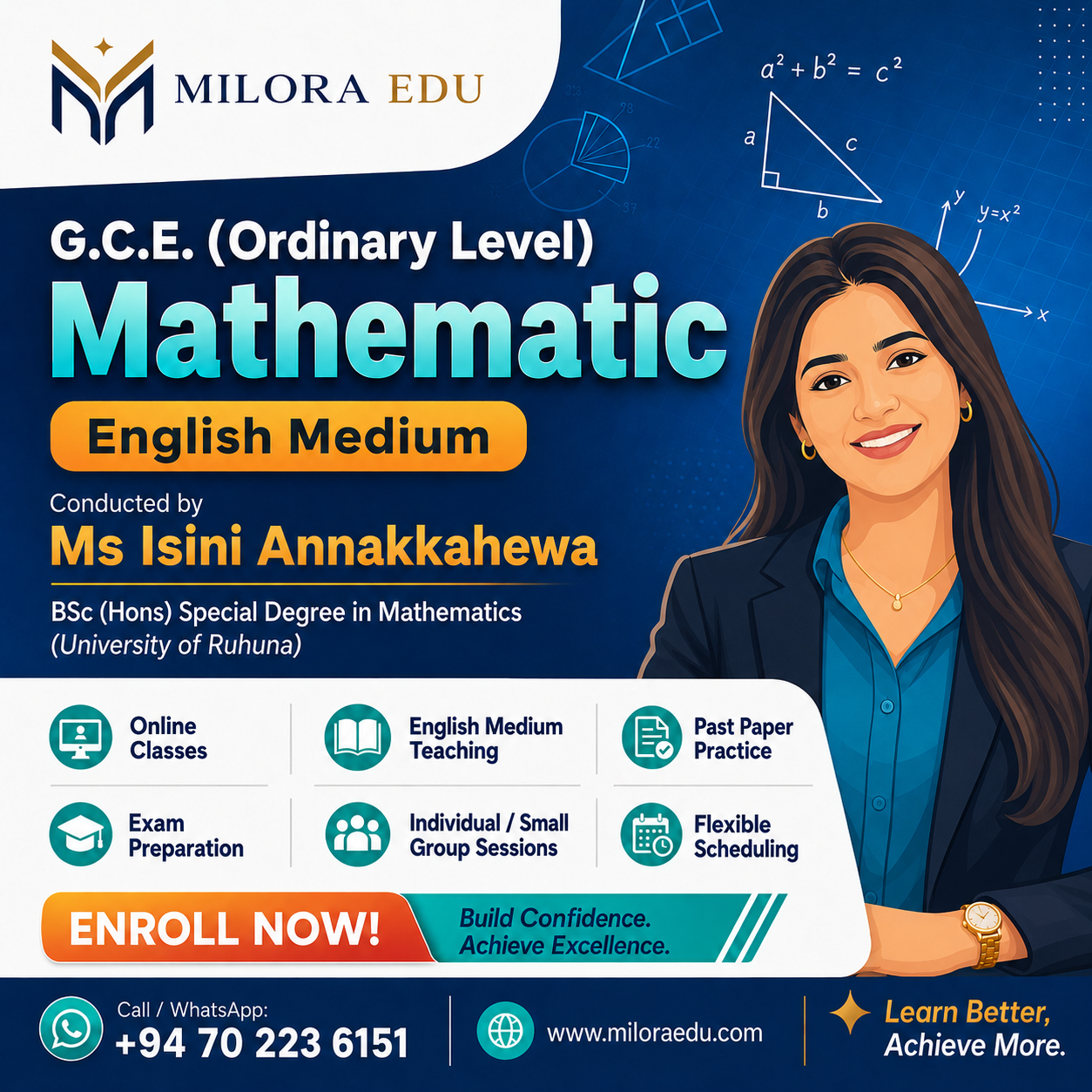 G.C.E O/L Mathematics (English Medium) course